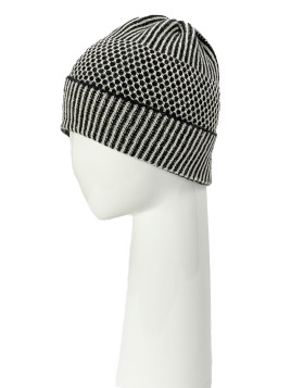 BEANIE CHARCOAL/CREAM