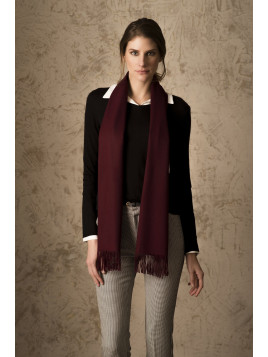 BASEL VICUNA SCARF BURGUNDY