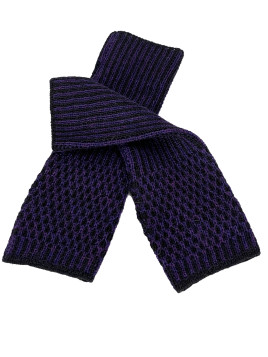 GLOVES STRIPED BLACK/PURPLE MLG