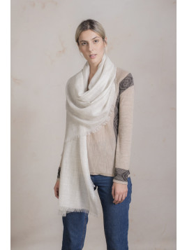 PATO SHAWL ECRU