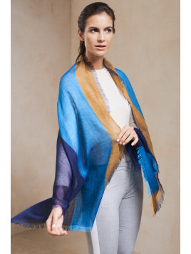 SATELITE SHAWL AZUL MARINO