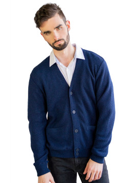 Classic Mens Cardigan Navy