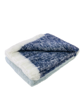 Throw Brushed Navy/Glacier Stripe