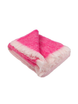Throw Brushed Hot Pink Stripe